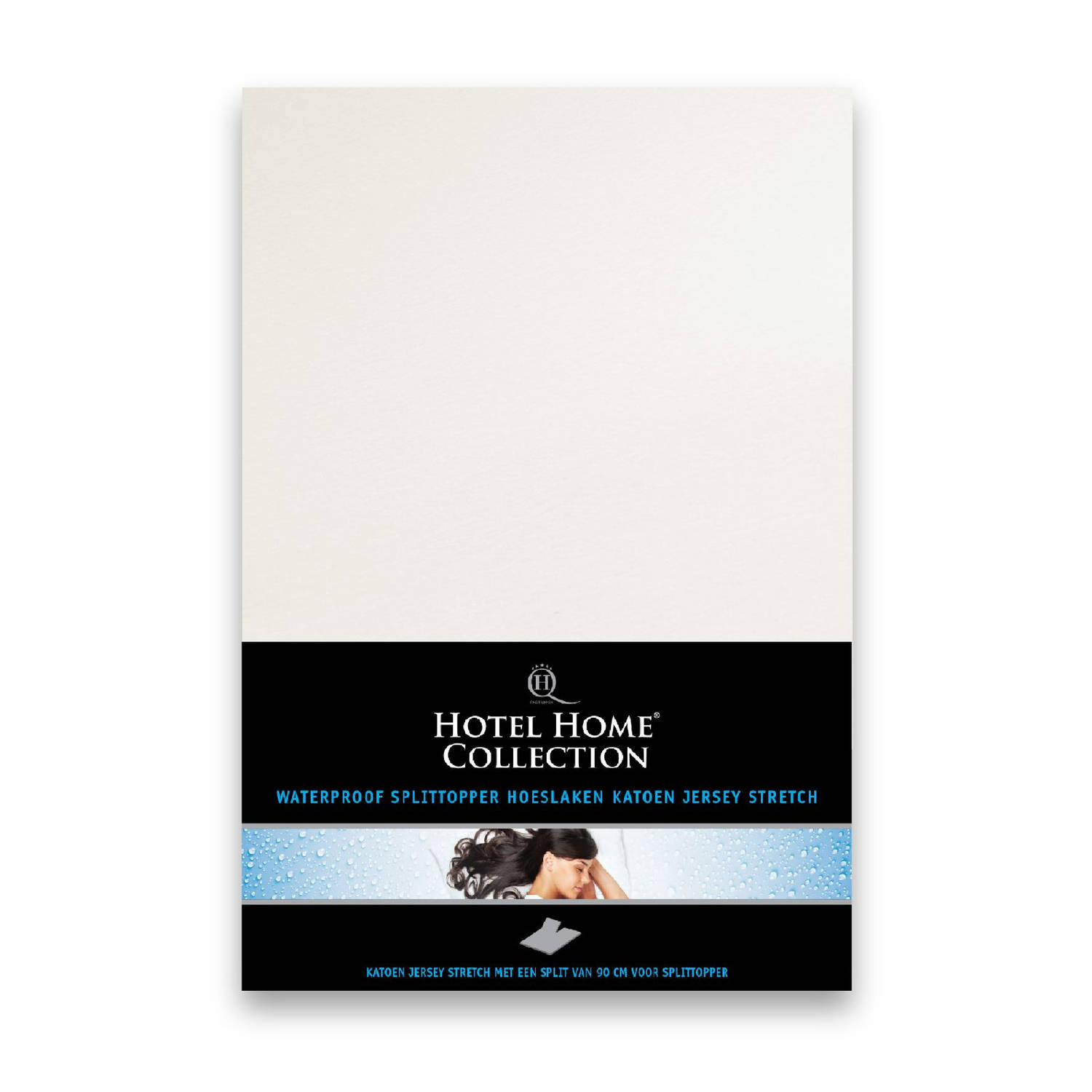 Hotel Home Collection Snug Protect Waterproof Split Topper Hoeslaken Wit