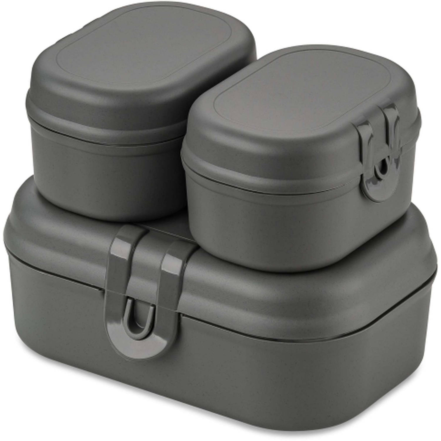 Koziol Bio-Circulair Pascal Mini Lunchbox Set van 3 Stuks