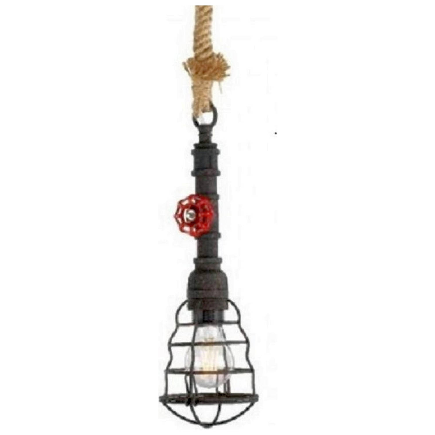 Hanglamp Brandweerslang Pendant Light 115 cm Zwart