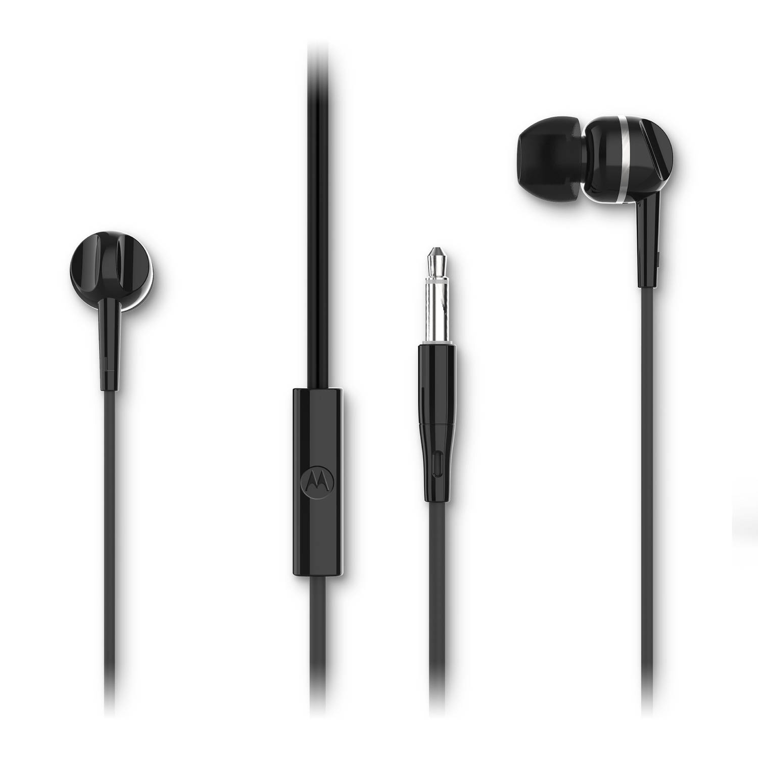 Motorola Sound Oordopjes Met Draad 105 In-ear Incl. 6 Siliconen Oordoppen In-line Microfoon Zwart