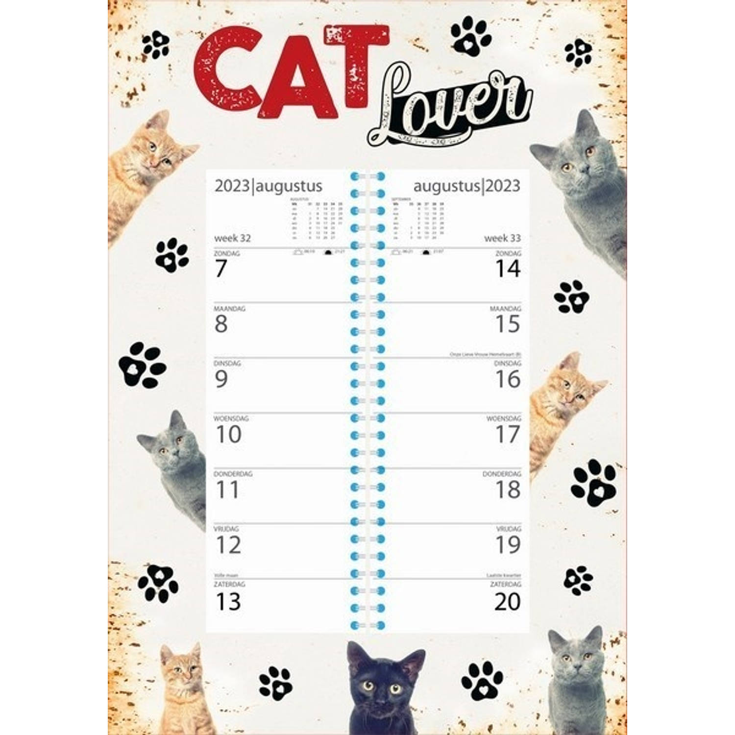 Cat Lovers Weekomleg Kalender 2023