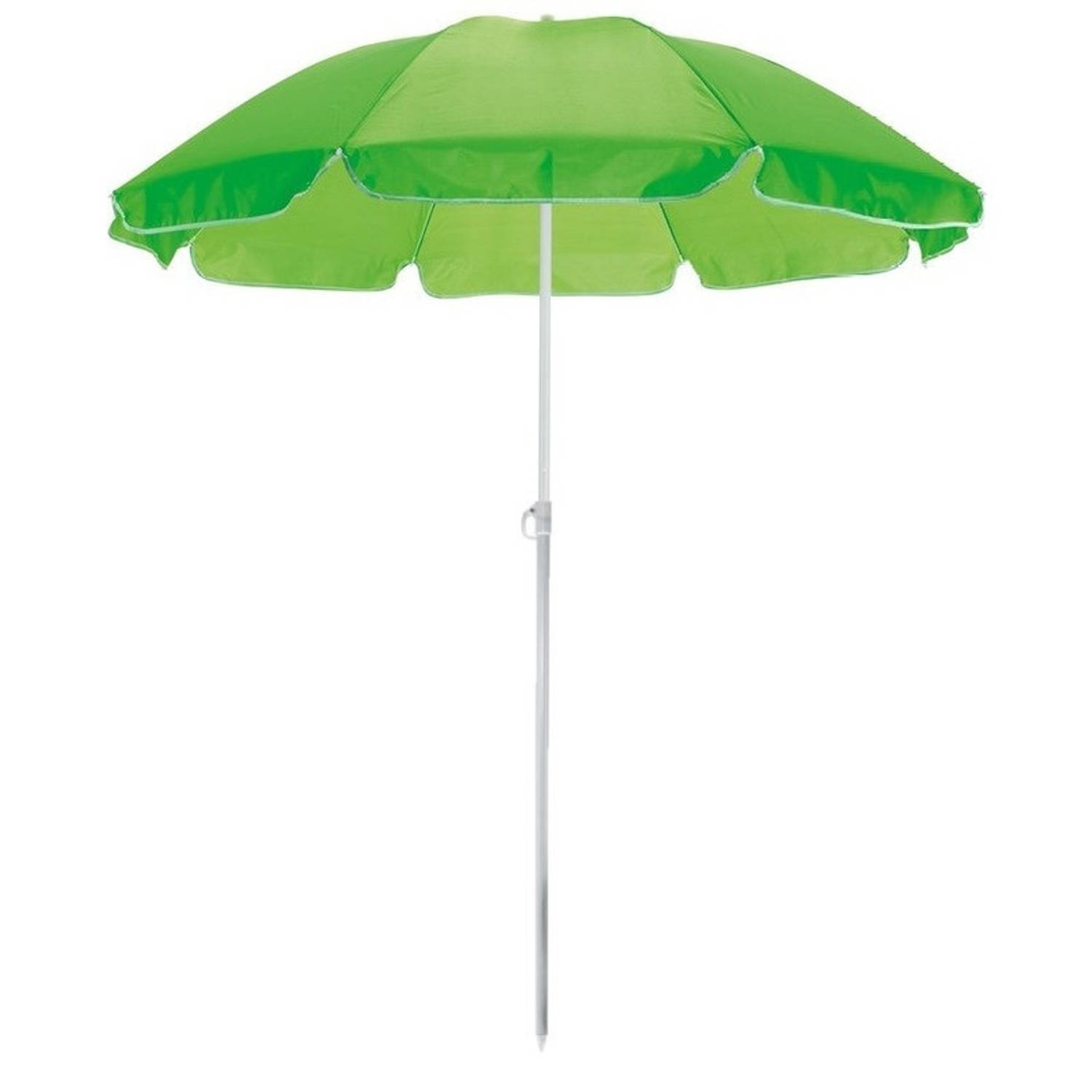 trainer Tegenwerken Staren Groene strand parasol van polyester 145 cm - Parasols | Blokker