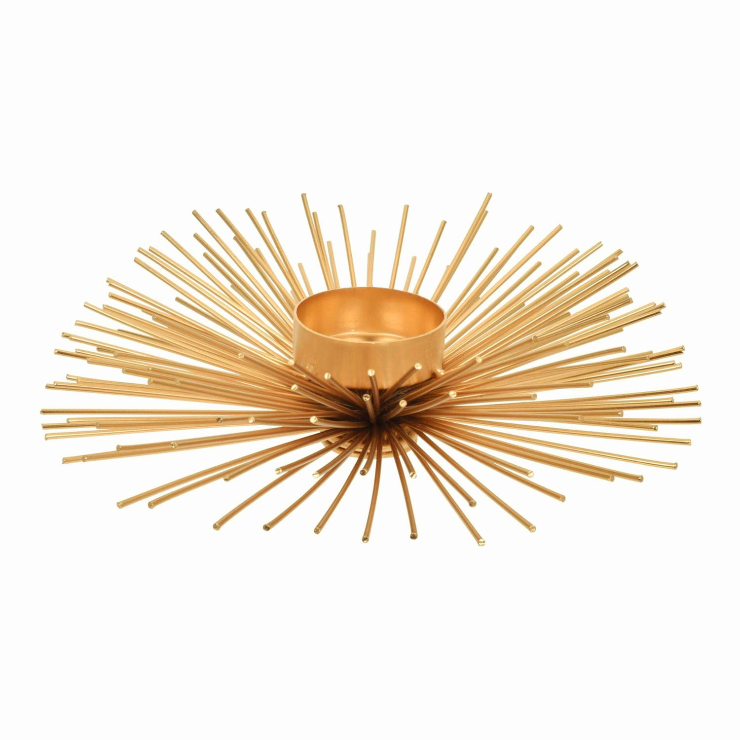 Casa Di Elturo Waxinelichthouder Spikes - Goud - Ø15 Cm