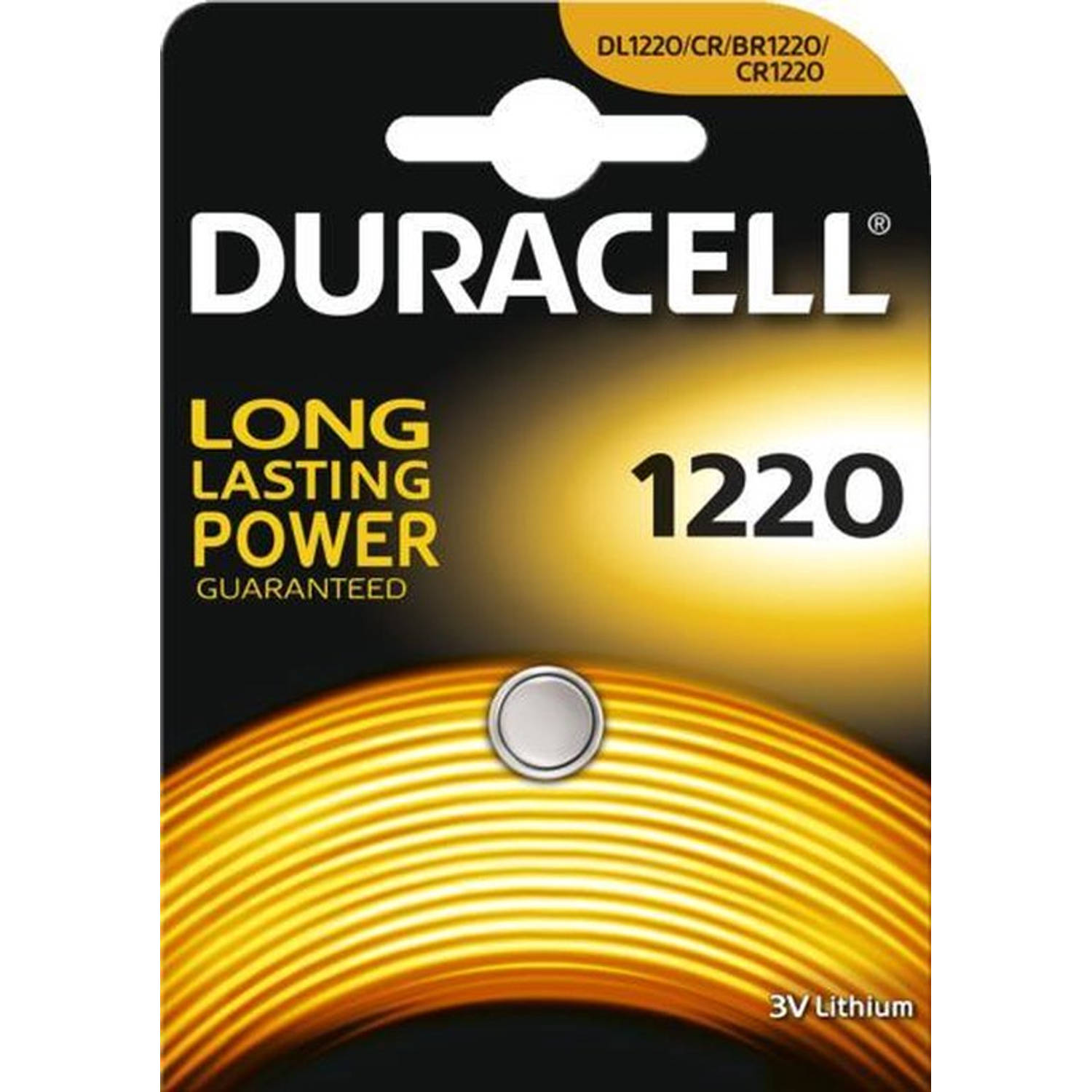 Duracell CR1220 lithium 3v