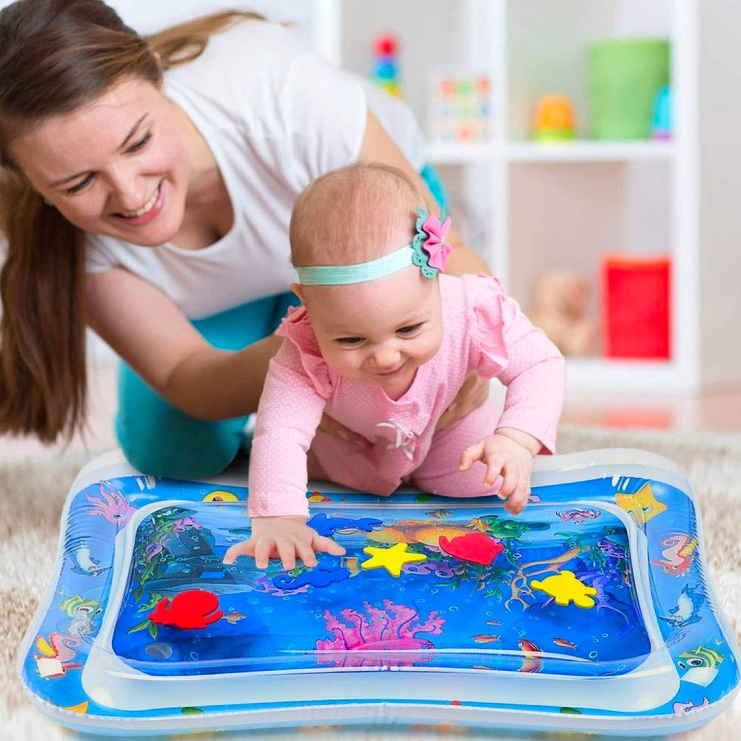 versieren slijtage pauze RX Goods Baby Opblaasbare Waterspeelmat Speelgoed Deluxe – Spelen met water  - Speelkleed & Aquamat | Blokker
