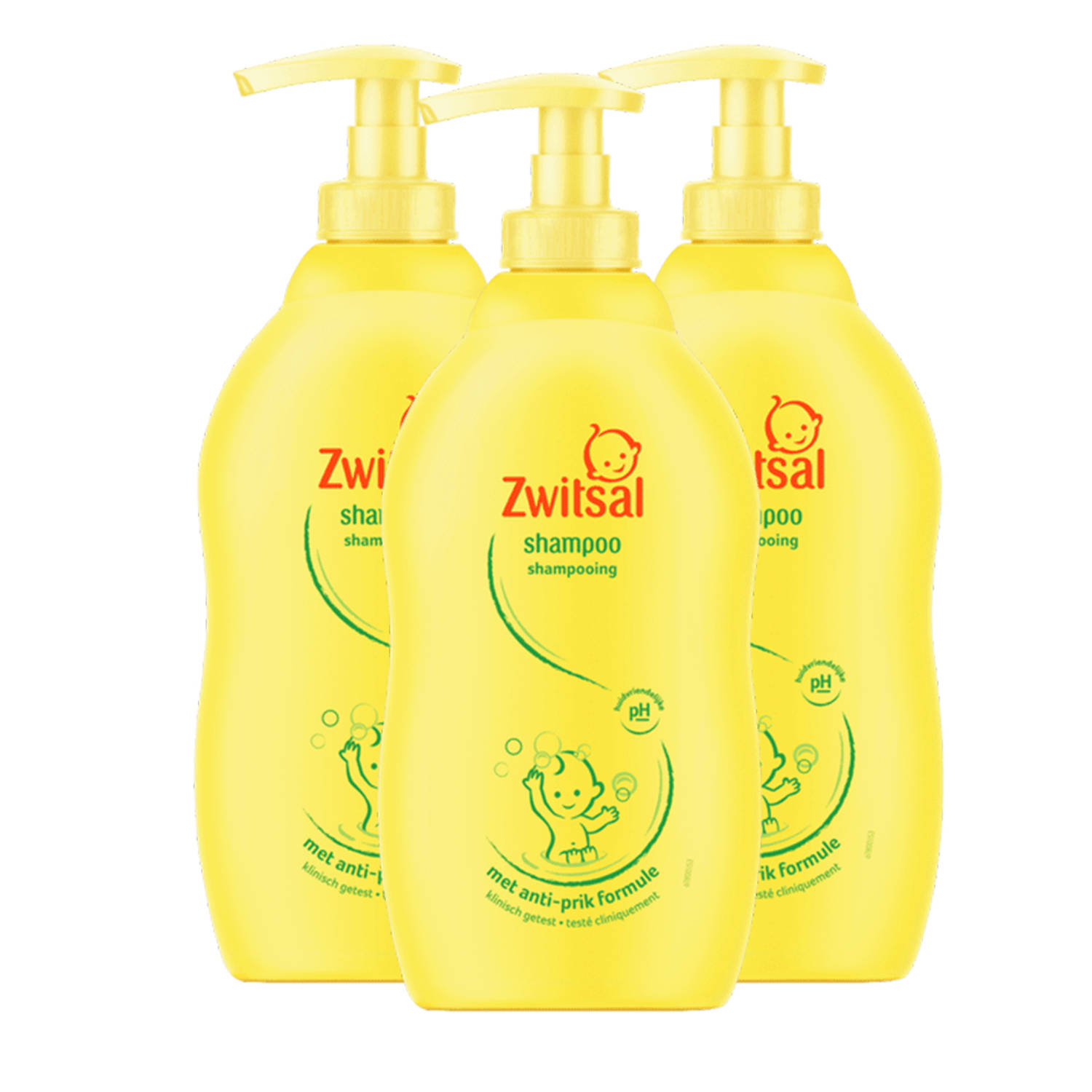 Zwitsal - Shampoo - 3 x 400 ml - Voordeelpack