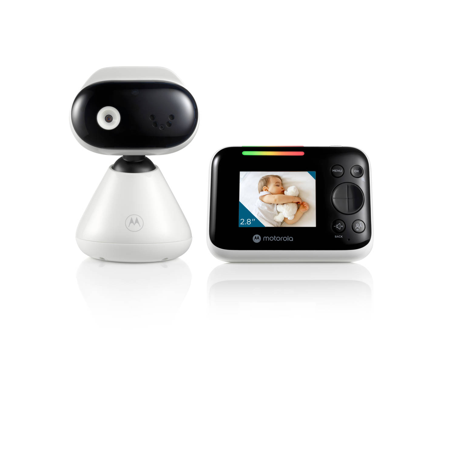 Motorola Nursery PIP1200 - Baby Monitor met Camera - Tweewegcommunicatie - Infrarood Nachtvisie - 300 M bereik - Wit