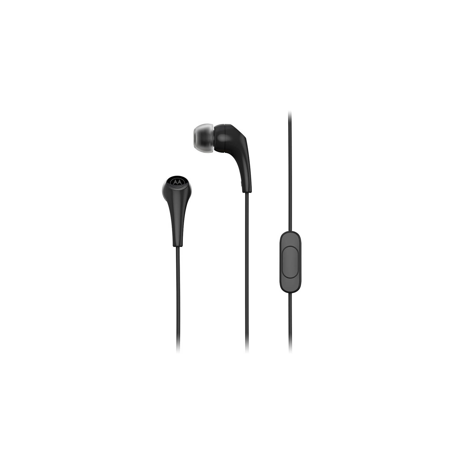Motorola Sound In-ear Oordopjes 2-s Zwart Noise Isolation Comfortabele Pasvorm In-line Microfoon