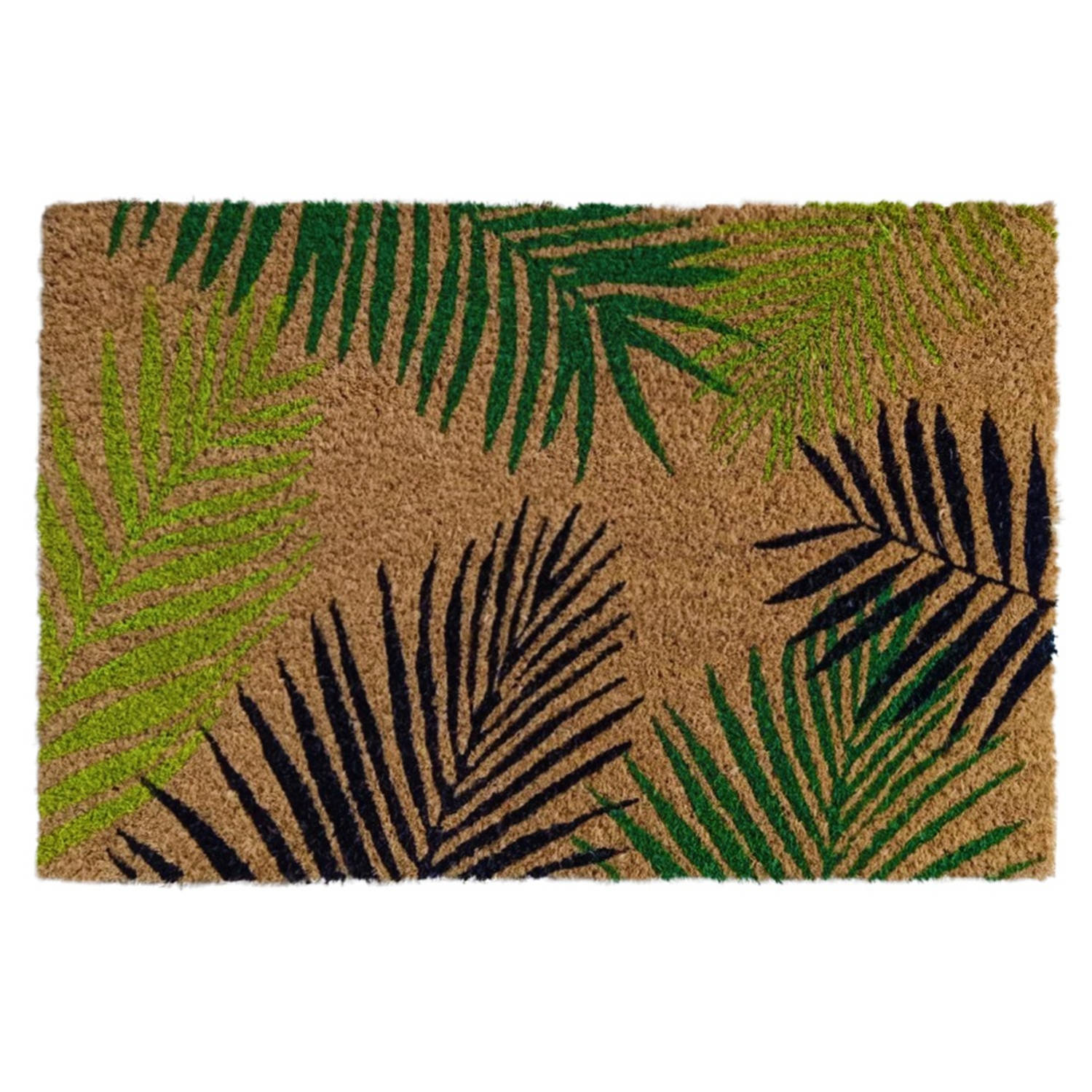 Kokosmat 50x80 cm - Leaf met bladmotief