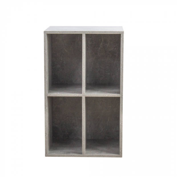 Vinyl lp platen kast - opbergen lp platen - platenspeler meubel - grijs beton look