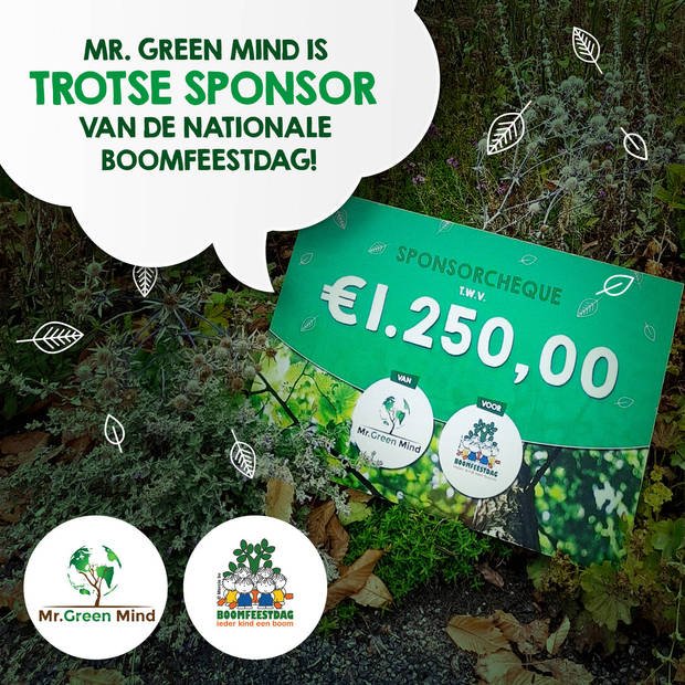 Mr. Green Mind 100% biologische afvalzakken 20 liter 125 stuks biologisch afbreekbare afvalzakken – Incl. dispenser