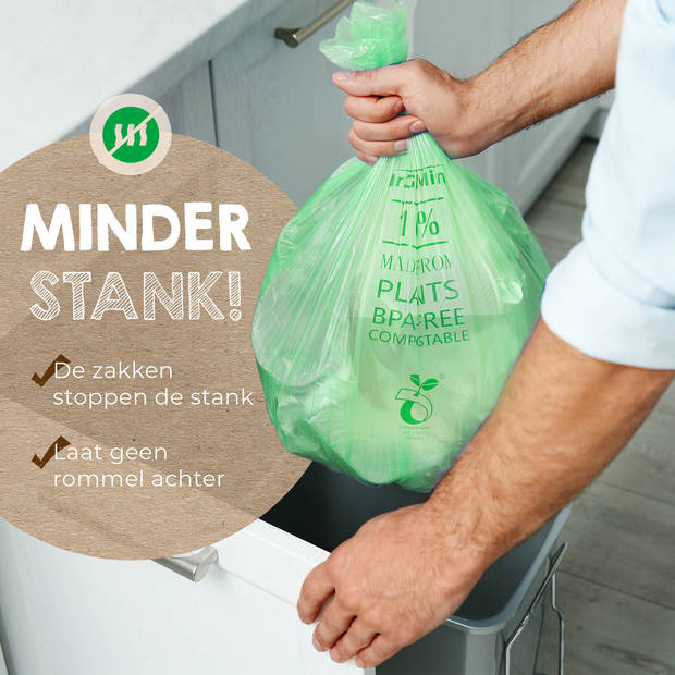Mr. Green Mind 100% biologische afvalzakken 2/3 liter 250 stuks - Incl. dispenser