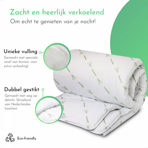 LILLA24 200x220 - Bamboe zomerdekbed - Enkel dekbed - Warmteklasse 4 - Anti-allergisch - Verkoelend dekbed