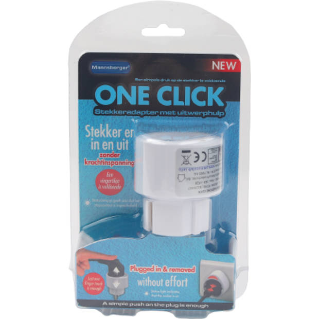 “One click” stekkeradapter met uitwerphulp