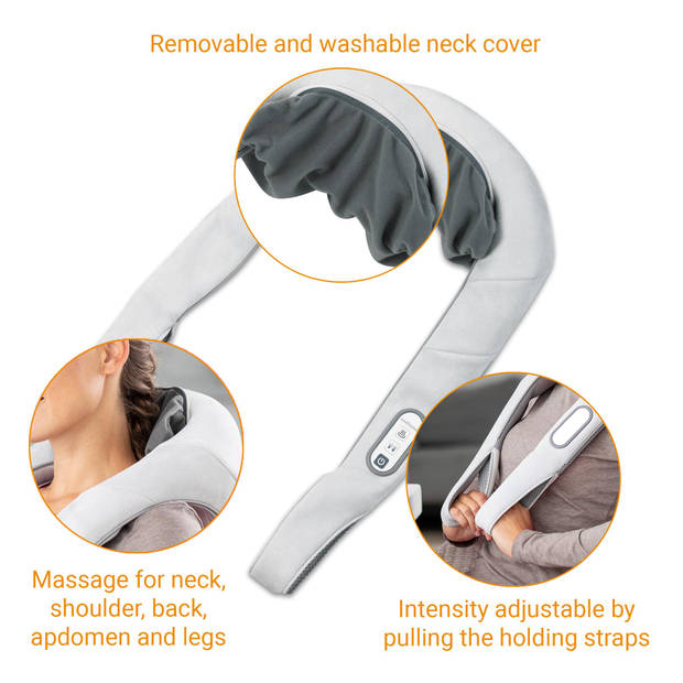 medisana NM 860 - Shiatsu Nekmassagekussen Zilver