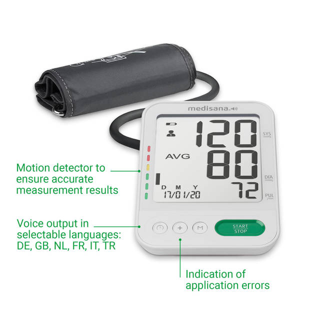 medisana BU 586 Voice - Bovenarm bloeddrukmeter