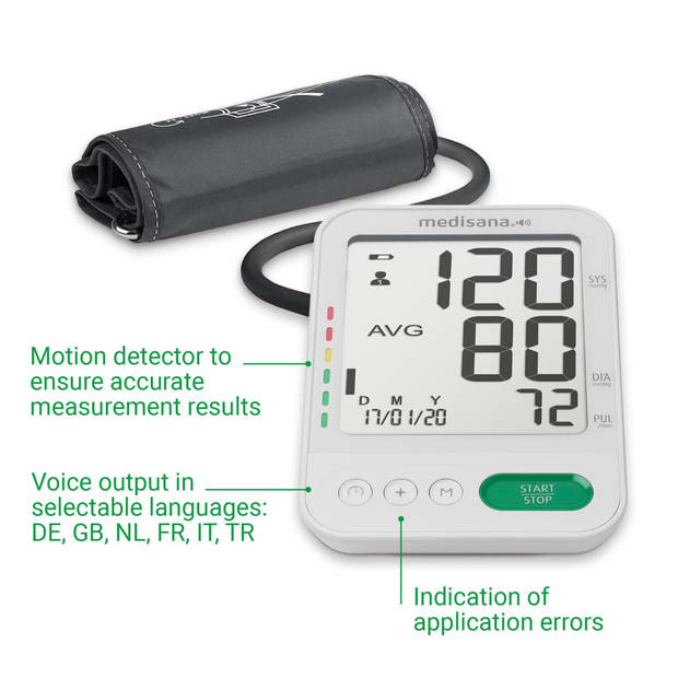 Medisana BU 586 Voice - Bovenarm bloeddrukmeter