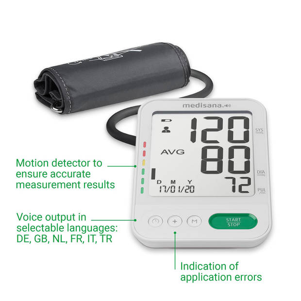 Medisana BU 586 Voice - Bovenarm bloeddrukmeter