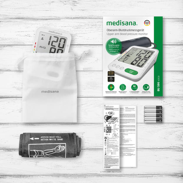 medisana BU 586 Voice - Bovenarm bloeddrukmeter