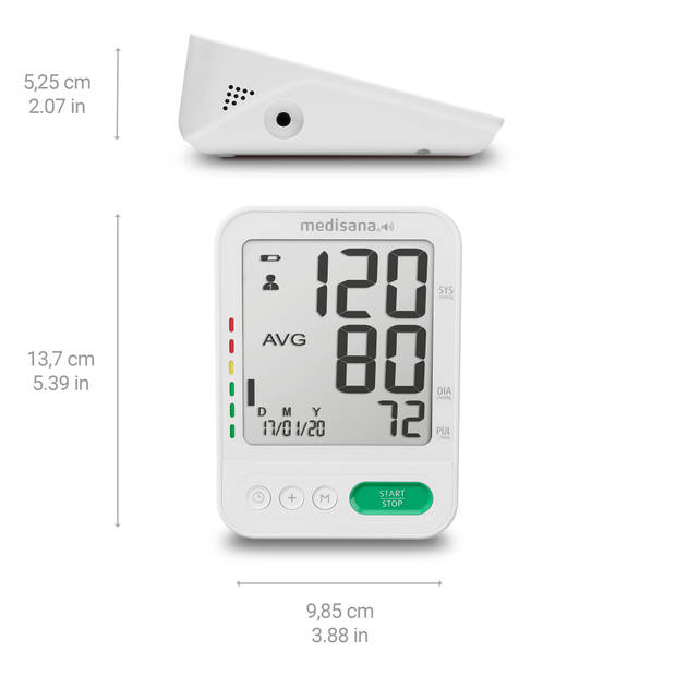 medisana BU 586 Voice - Bovenarm bloeddrukmeter