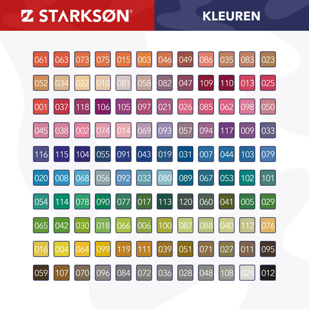 STARKSØN® XXL Professioneel 145-Delige Potloden Tekenset incl. Kleurpotloden, Schetspotloden, Schetsboek & Accessoires