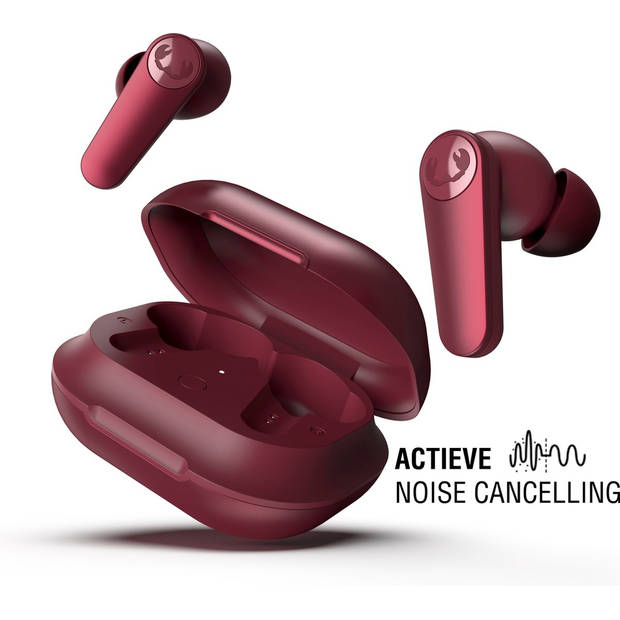 Fresh 'n Rebel Twins ANC - True Wireless oordopjes met Active Noise Cancelling - Ruby Red