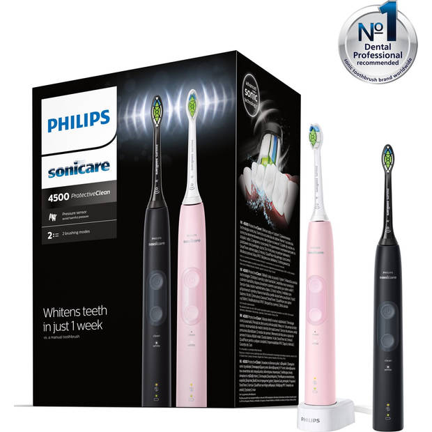 Philips Sonicare ProtectiveClean 4500 Series HX6830/35 - Elektrische tandenborstel - Roze & Zwart