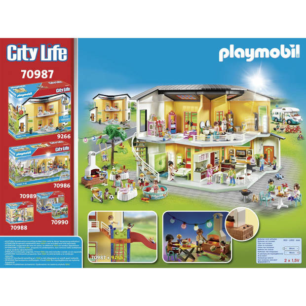PLAYMOBIL City Life Zwembadfeest met glijbaan - 70987