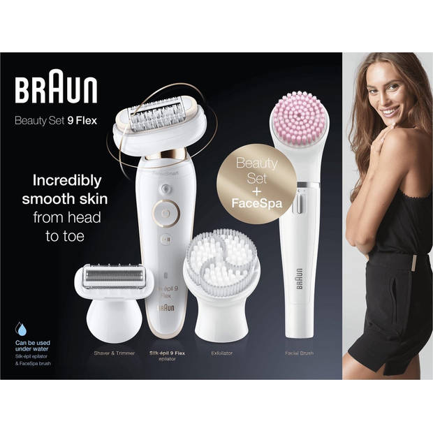 Braun Silk-épil 9 Flex 9-100 - Beautyset en Epilator Voor Vrouwen