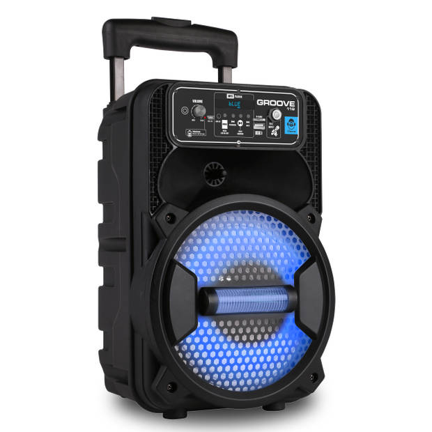 iDance GROOVE119 Bluetooth Party Speaker - met Discoverlichting en Microfoon - Karaoke Set - Zwart