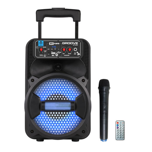 iDance Audio GROOVE214W Party Speaker - Draadloze Speaker - Bluetooth - Microfoon