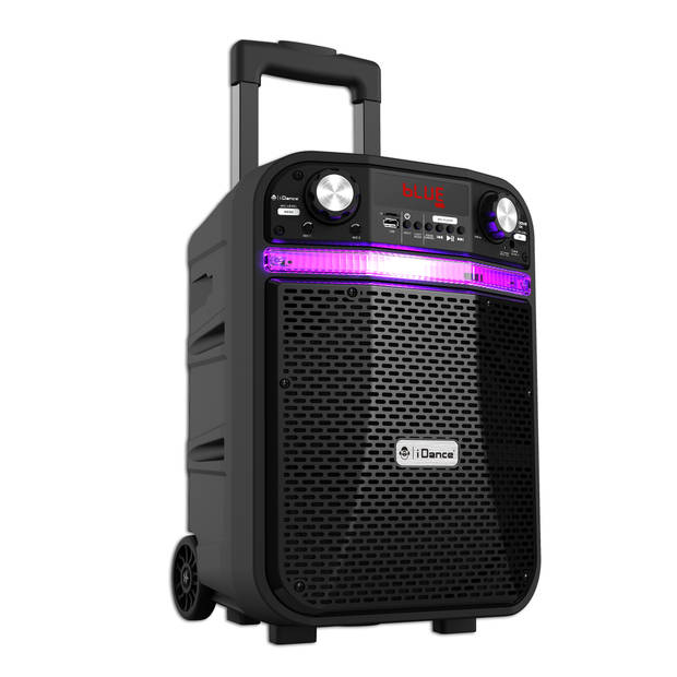 iDance Groove408X Party Speaker - Bluetooth Speaker met Discolicht - 200 Watt – Karaoke Set - Met Draadloze Microfoon