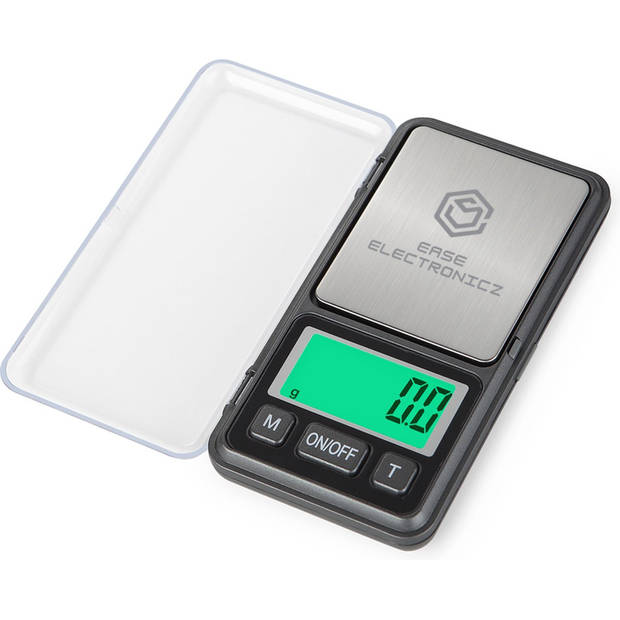 Ease Electronicz Digitale mini precisie keuken weegschaal - 0,1 tot 200 gram - 11.6 x 6.1 cm - pocket scale