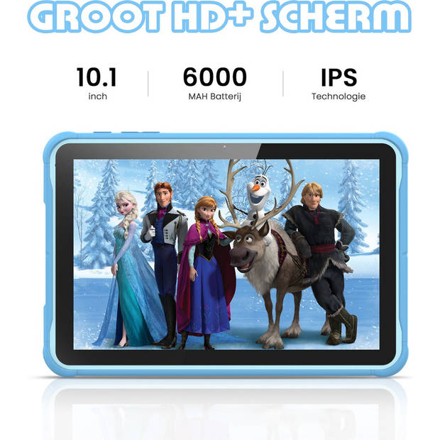 Kindertablet – Tablet Kinderen – 10 Inch – 32 GB – 6000 mAh Batterij – Android 10.0 – Kindertablet vanaf 3 jaar - Blauw