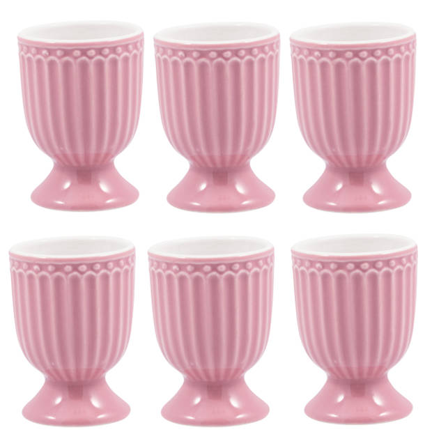 6x GreenGate Eierdoppen Alice dusty rose Ø 5cm - 6 stuks