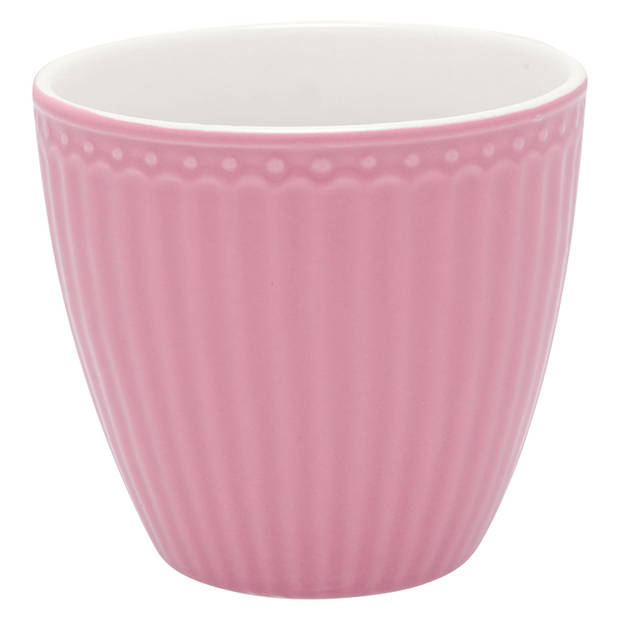 Set van 6x Stuks Beker (latte cup) GreenGate Alice dusty rose 300ml Ø 10cm