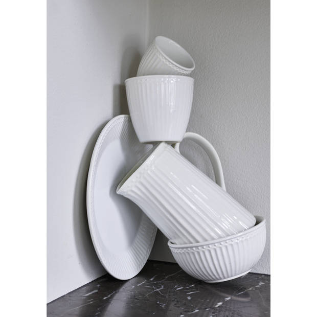 GreenGate Beker (latte cup) Alice wit 300 ml - Ø 10 cm