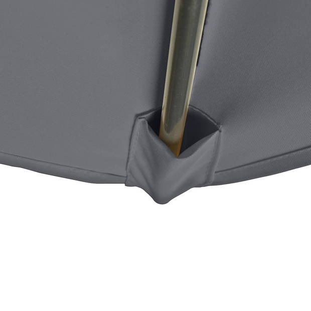 Kopu® Altea Parasolset Vierkant 230x230 cm met Voet - Grijs