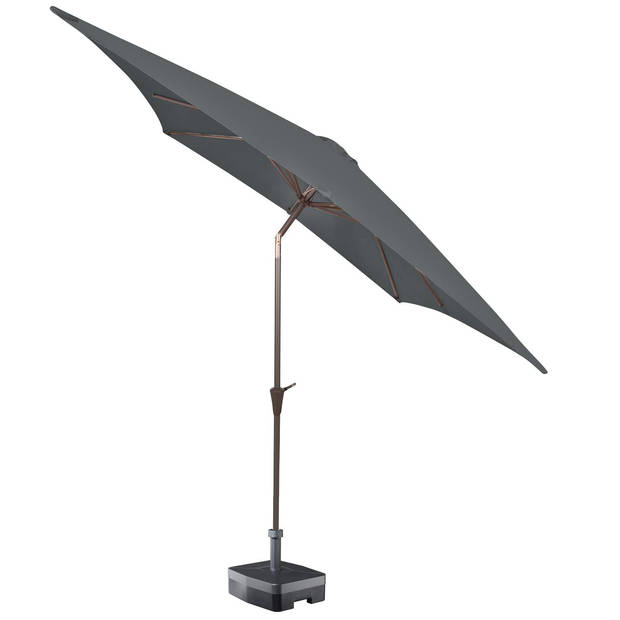 Kopu® Altea Parasol Vierkant 230x230 cm met Windvanger - Grijs