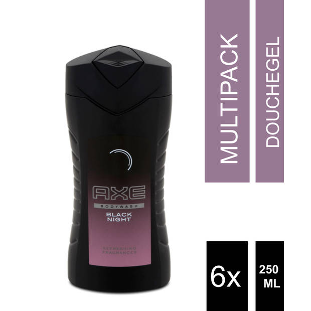 6-Pack Axe Bodywash Black Night 250 ml