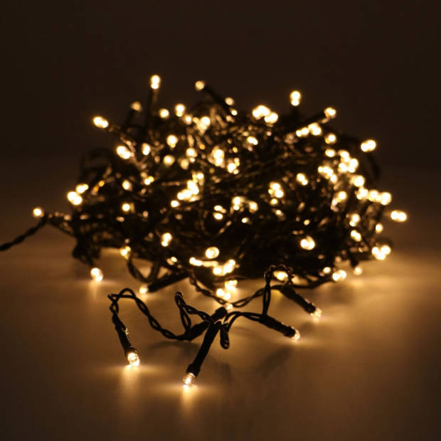 KerstXL LED verlichting - 18 meter – 240 LED lampjes – extra warm wit - voor binnen & buiten