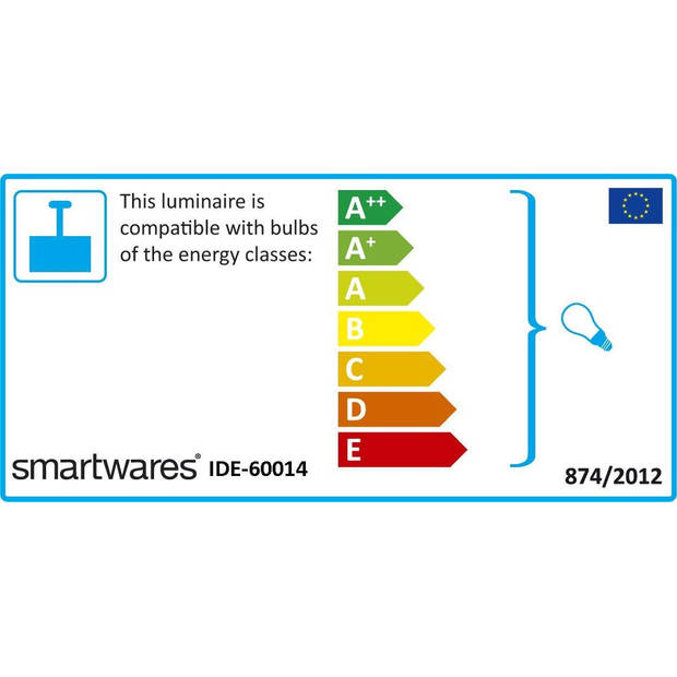 Smartwares IDE-60014 Hanglamp ‚Äì Rosv©goud ‚Äì Metaal ‚Äì vò 4,2 ‚Äì Max. 152 cm