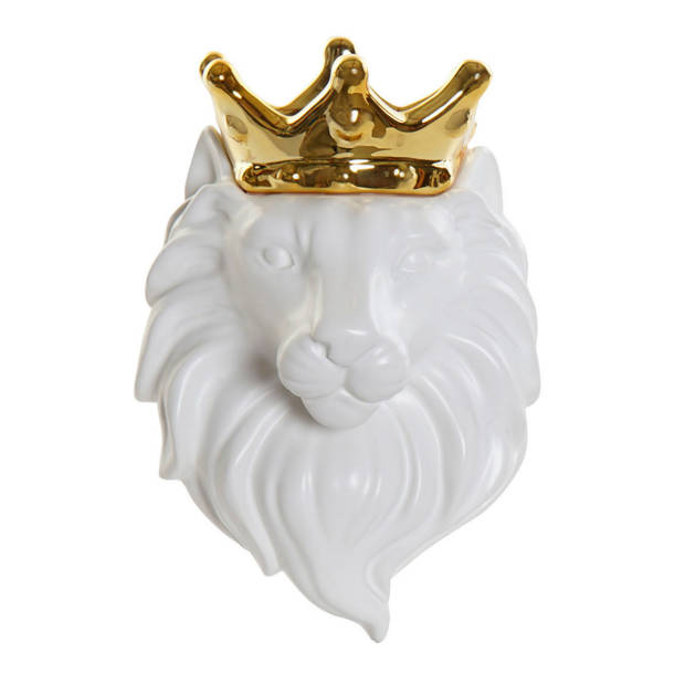 Wandvaasje Royal Lion Wit/Goud