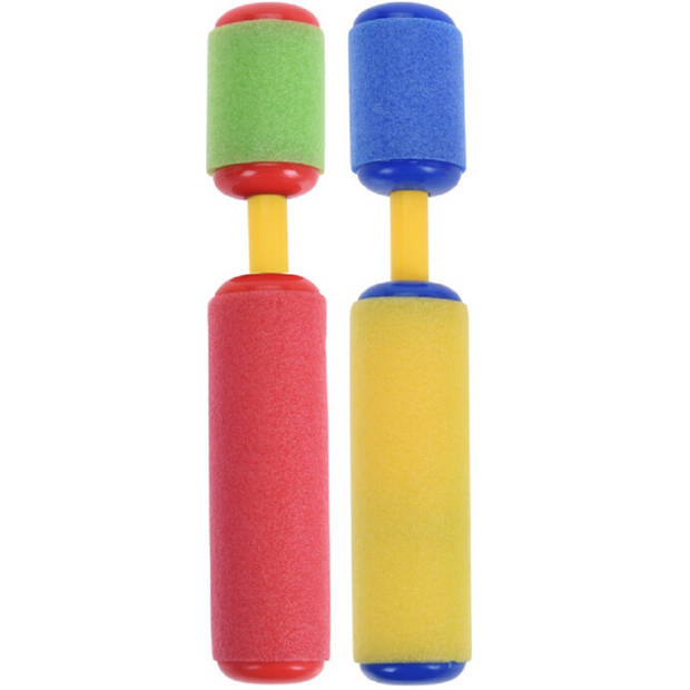 2x Waterpistool/waterpistolen van foam 15 cm - Waterpistolen