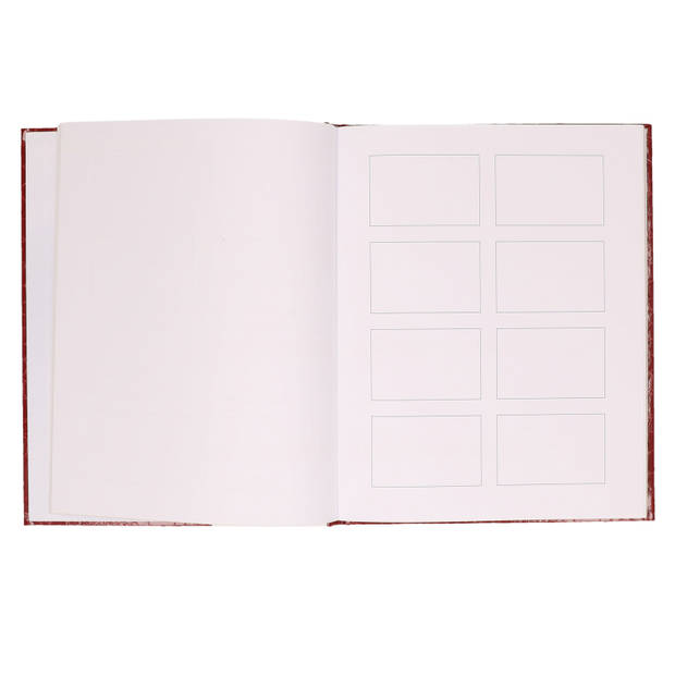 Gastenboek / receptiealbum bordeaux rood 25 x 20 cm - Gastenboeken