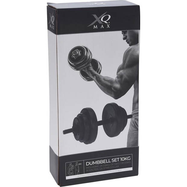 XQ Maxx Verstelbare Dumbell - Gewicht tot maximaal 10 kg - Zwart