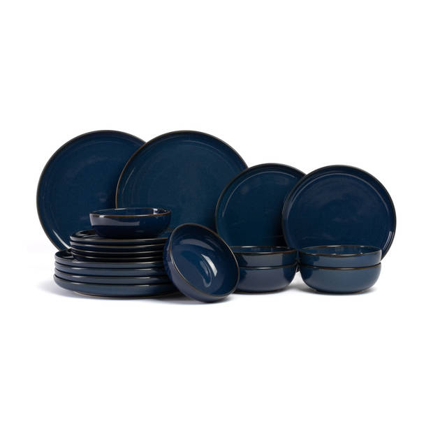 ASA Selection Serviesset Saisons - Midnight Blue - 18-delig / 6 personen