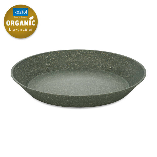 Koziol - Diep Bord, 24 cm, Set van 4, Organic, As Grijs - Koziol Connect Plate