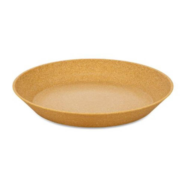 Koziol - Diep Bord, 24 cm, Set van 4, Organic, Houtvezels - Koziol Connect Plate