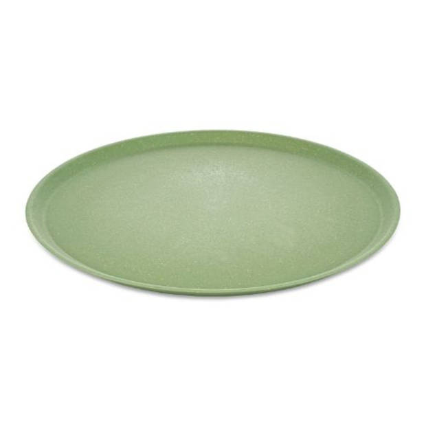 Koziol - Rond bord, 25.5 cm, Set van 4, Organic, Blad Groen - Koziol Connect Plate